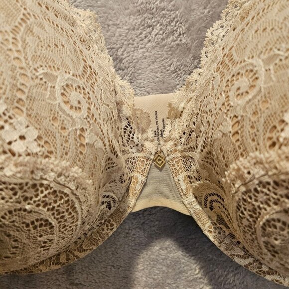 ThirdLove Bra 24/7 Womens 40F beige Floral Lace Wires supportive lace cleavage - Picture 4 of 10
